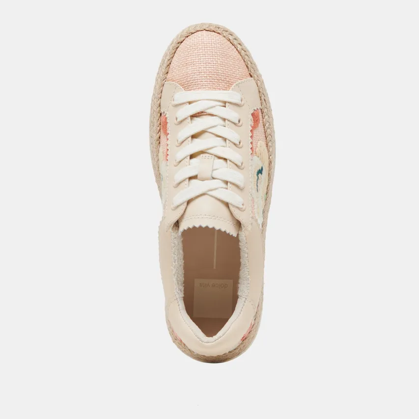 AZALIA SNEAKERS PINK FLORAL RAFFIA^Dolce Vita Online