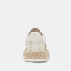 AZALIA SNEAKERS WHITE FLORAL RAFFIA^Dolce Vita Discount
