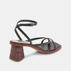 BANITA WIDE SANDALS BLACK LEATHER^Dolce Vita Online