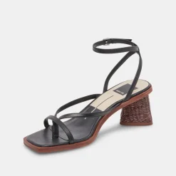 BANITA WIDE SANDALS BLACK LEATHER^Dolce Vita Online