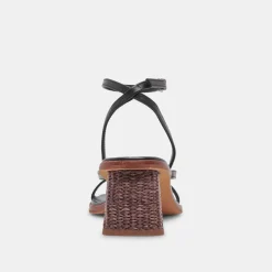 BANITA WIDE SANDALS BLACK LEATHER^Dolce Vita Online