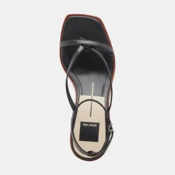 BANITA WIDE SANDALS BLACK LEATHER^Dolce Vita Online