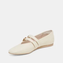 BAYLEE BALLET FLATS IVORY LEATHER^Dolce Vita Outlet