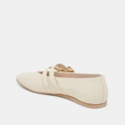 BAYLEE BALLET FLATS IVORY LEATHER^Dolce Vita Outlet