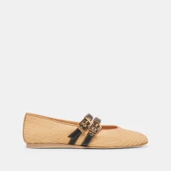 BAYLEE BALLET FLATS NATURAL RAFFIA^Dolce Vita Discount