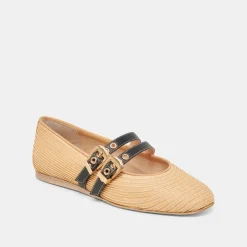 BAYLEE BALLET FLATS NATURAL RAFFIA^Dolce Vita Discount