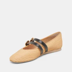 BAYLEE BALLET FLATS NATURAL RAFFIA^Dolce Vita Discount