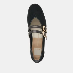 BAYLEE BALLET FLATS ONYX PERFORATED SUEDE^Dolce Vita Outlet