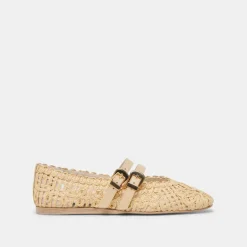 BAYLEE SUNFLOWER BALLET FLATS LT NATURAL MACRAME^Dolce Vita Hot