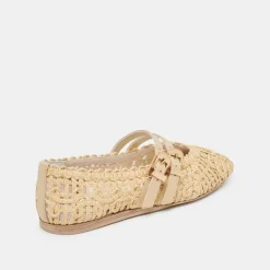 BAYLEE SUNFLOWER BALLET FLATS LT NATURAL MACRAME^Dolce Vita Hot