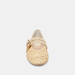 BAYLEE SUNFLOWER BALLET FLATS LT NATURAL MACRAME^Dolce Vita Hot