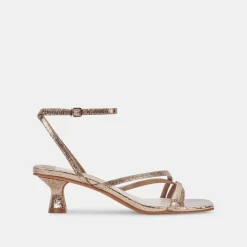 BAYLOR HEELS DARK GOLD CRACKLED STELLA^Dolce Vita New