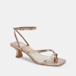 BAYLOR HEELS DARK GOLD CRACKLED STELLA^Dolce Vita New