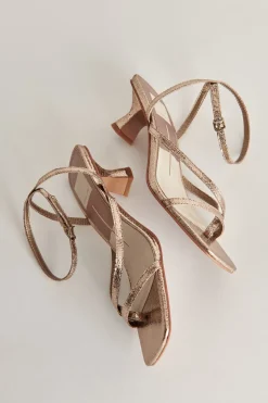 BAYLOR HEELS DARK GOLD CRACKLED STELLA^Dolce Vita New