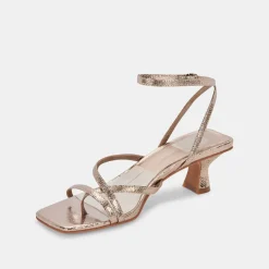 BAYLOR HEELS DARK GOLD CRACKLED STELLA^Dolce Vita New