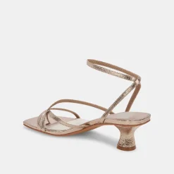 BAYLOR HEELS DARK GOLD CRACKLED STELLA^Dolce Vita New