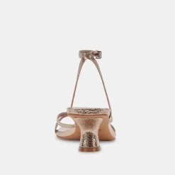 BAYLOR HEELS DARK GOLD CRACKLED STELLA^Dolce Vita New
