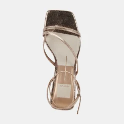 BAYLOR HEELS DARK GOLD CRACKLED STELLA^Dolce Vita New