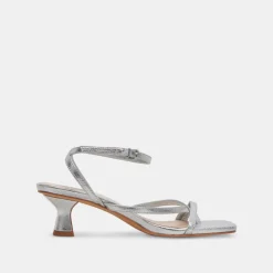 BAYLOR HEELS SILVER METALLIC LEATHER^Dolce Vita Discount
