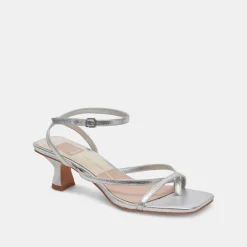 BAYLOR HEELS SILVER METALLIC LEATHER^Dolce Vita Discount