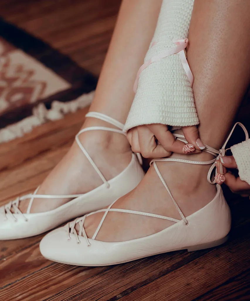 BEATE BALLET FLATS LIGHT PINK LEATHER^Dolce Vita Clearance