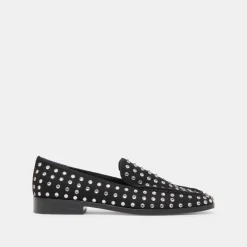 BENY CRYSTAL STUD FLATS BLACK CRYSTAL^Dolce Vita Hot