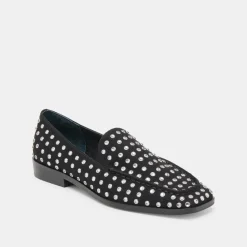 BENY CRYSTAL STUD FLATS BLACK CRYSTAL^Dolce Vita Hot