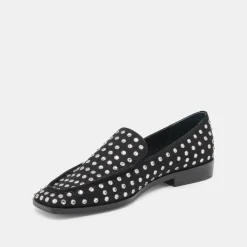 BENY CRYSTAL STUD FLATS BLACK CRYSTAL^Dolce Vita Hot