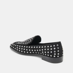 BENY CRYSTAL STUD FLATS BLACK CRYSTAL^Dolce Vita Hot