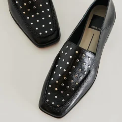 BENY FLATS BLACK STUDDED LEATHER^Dolce Vita Best