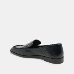 BENY FLATS BLACK STUDDED LEATHER^Dolce Vita Best