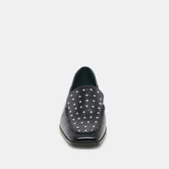 BENY FLATS BLACK STUDDED LEATHER^Dolce Vita Best