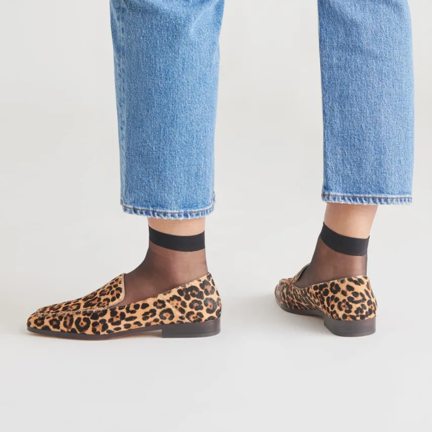 BENY FLATS DK LEOPARD CALF HAIR^Dolce Vita New