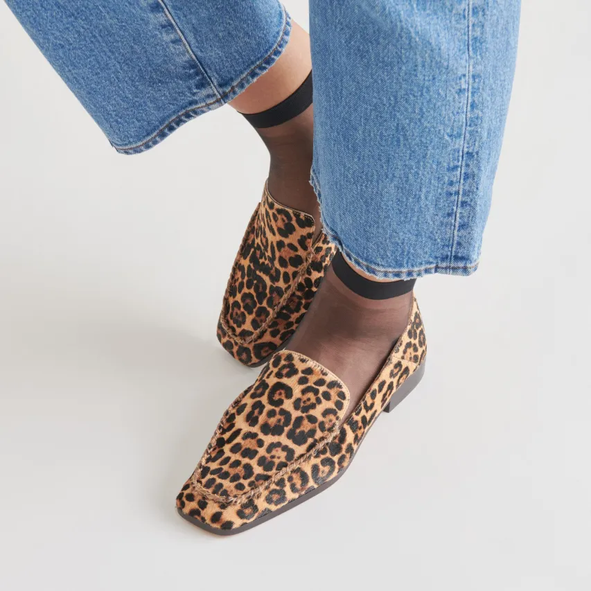 BENY FLATS DK LEOPARD CALF HAIR^Dolce Vita New