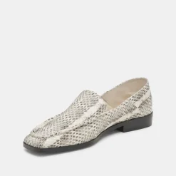 BENY FLATS GREY WHITE SNAKE EMBOSSED^Dolce Vita Discount