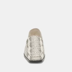BENY FLATS GREY WHITE SNAKE EMBOSSED^Dolce Vita Discount