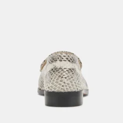 BENY FLATS GREY WHITE SNAKE EMBOSSED^Dolce Vita Discount