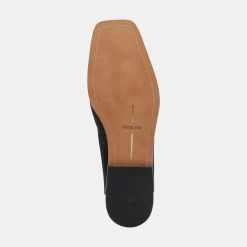 BENY FLATS ONYX EMBOSSED LEATHER^Dolce Vita Outlet