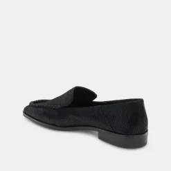 BENY FLATS ONYX EMBOSSED LEATHER^Dolce Vita Outlet