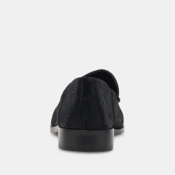 BENY FLATS ONYX EMBOSSED LEATHER^Dolce Vita Outlet