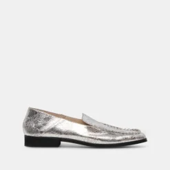 BENY FLATS SILVER DISTRESSED LEATHER^Dolce Vita Clearance