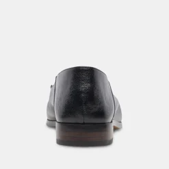 BENY WIDE FLATS WHITE BLACK CRINKLE PATENT^Dolce Vita Fashion
