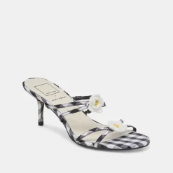 BETE HEELS BLACK WHITE GINGHAM^Dolce Vita Clearance