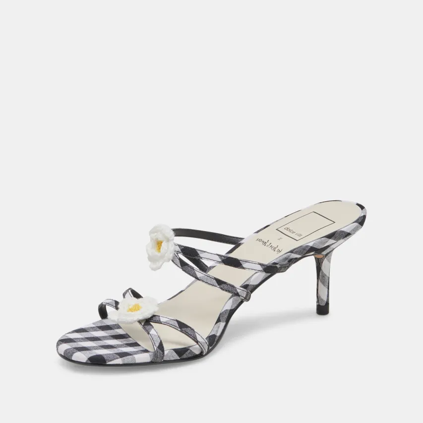 BETE HEELS BLACK WHITE GINGHAM^Dolce Vita Clearance