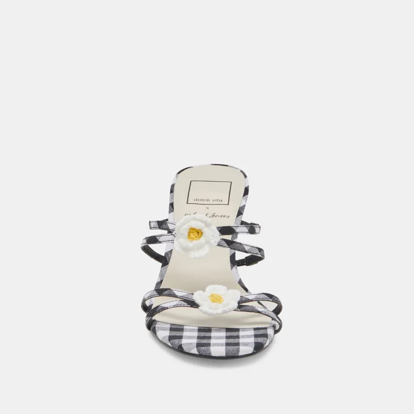 BETE HEELS BLACK WHITE GINGHAM^Dolce Vita Clearance