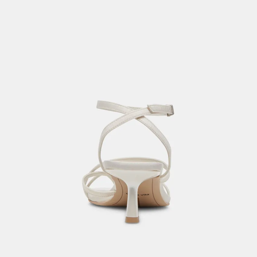 BETSI HEELS OFF WHITE SATIN^Dolce Vita Clearance