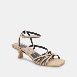 BEV BRAID HEELS BLACK NATURAL JUTE^Dolce Vita Clearance