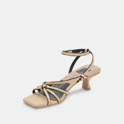 BEV BRAID HEELS BLACK NATURAL JUTE^Dolce Vita Clearance