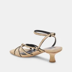 BEV BRAID WIDE HEELS BLACK NATURAL JUTE^Dolce Vita Discount