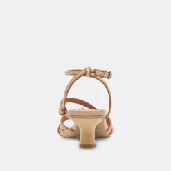 BEV BRAID WIDE HEELS BROWN NATURAL JUTE^Dolce Vita New